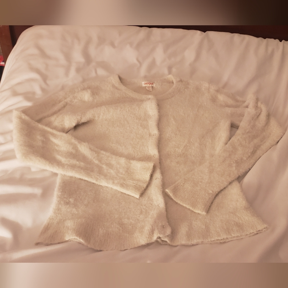 Cat & Jack white cardigan
